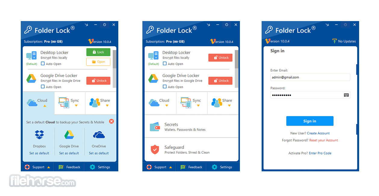 Folder Lock 畫面截圖 1