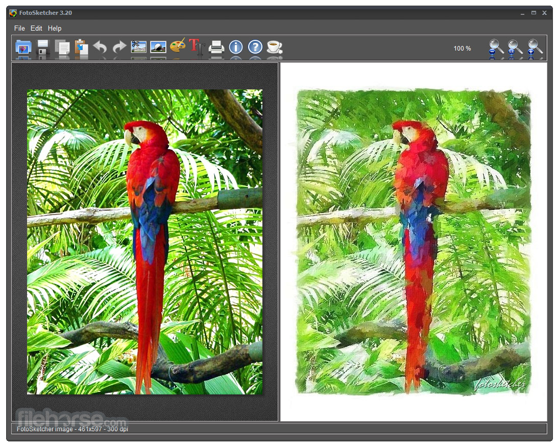 FotoSketcher 畫面截圖 1