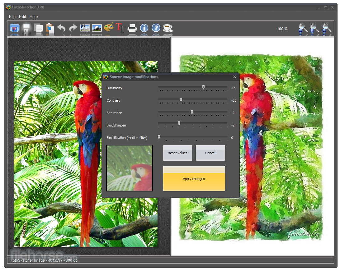 FotoSketcher 畫面截圖 2