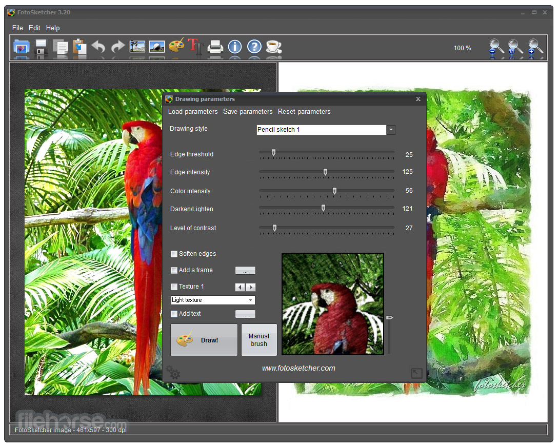 FotoSketcher 畫面截圖 4