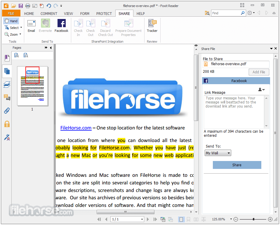 Foxit PDF Reader Portable 畫面截圖 4