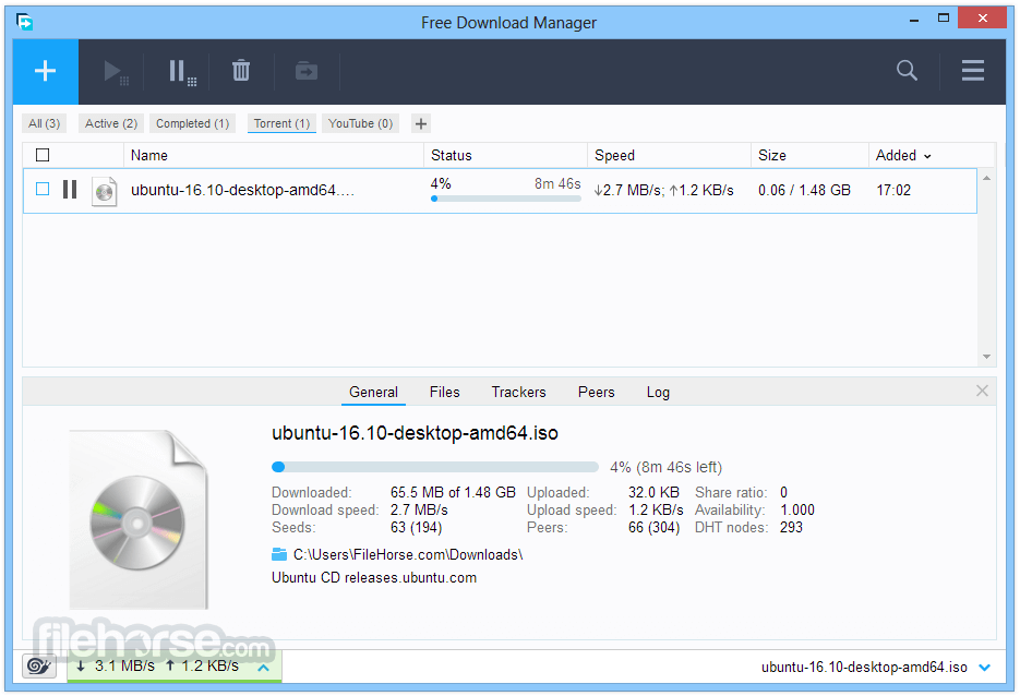 Free Download Manager Portable 畫面截圖 4