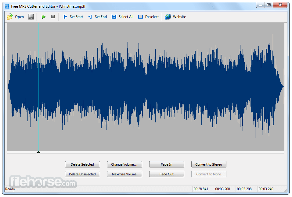 Free MP3 Cutter and Editor 2.8.0 Build 畫面截圖 3