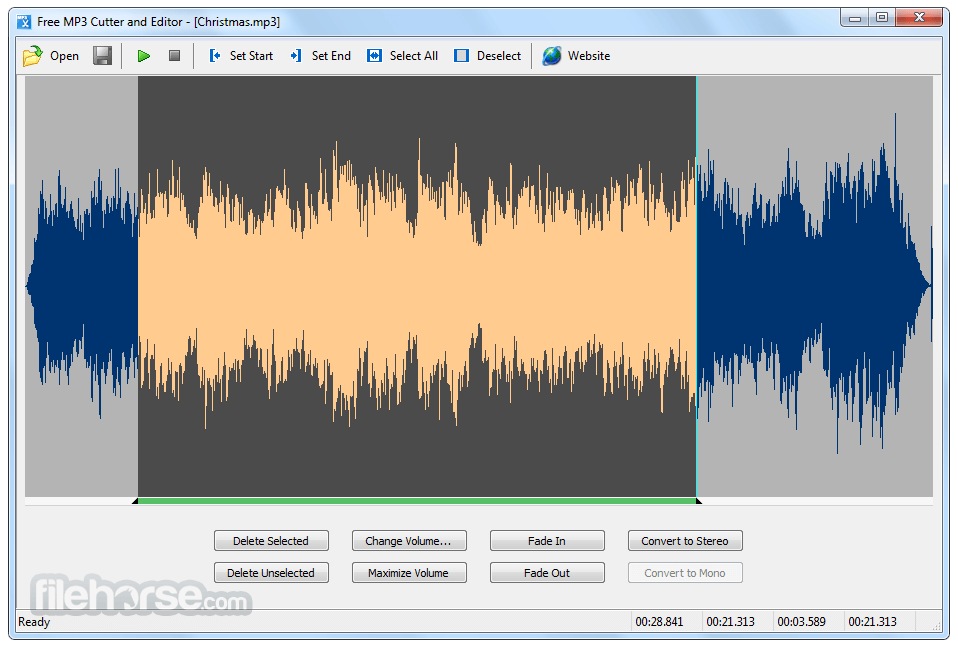 Free MP3 Cutter and Editor 2.8.0 Build 畫面截圖 4
