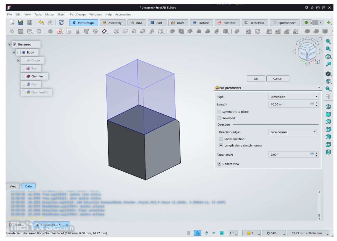FreeCAD 畫面截圖 1