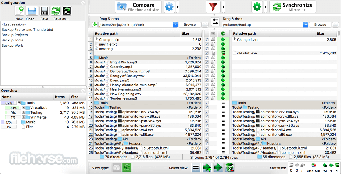 FreeFileSync 畫面截圖 1