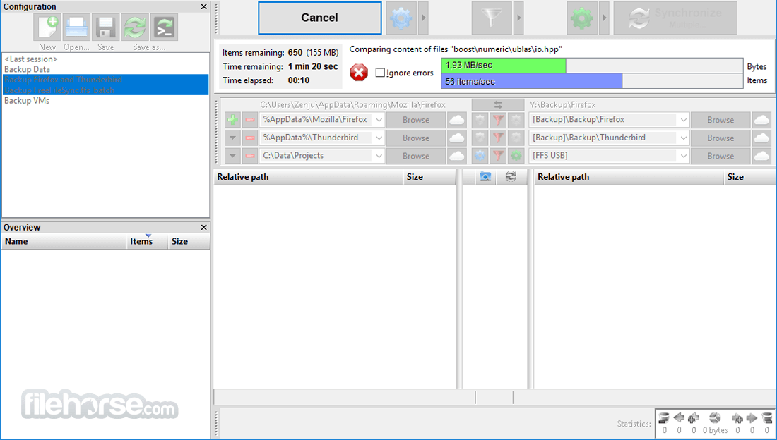 FreeFileSync 畫面截圖 2