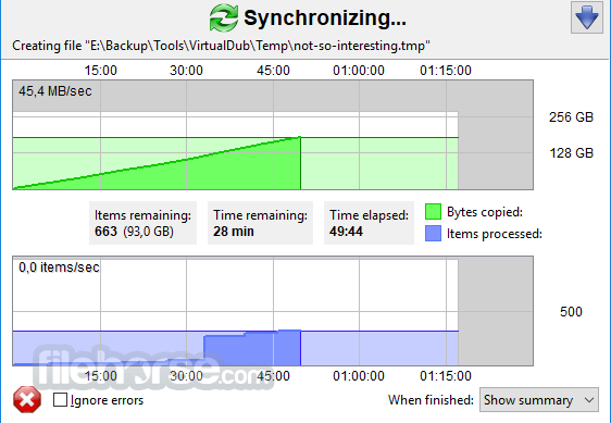 FreeFileSync 畫面截圖 3