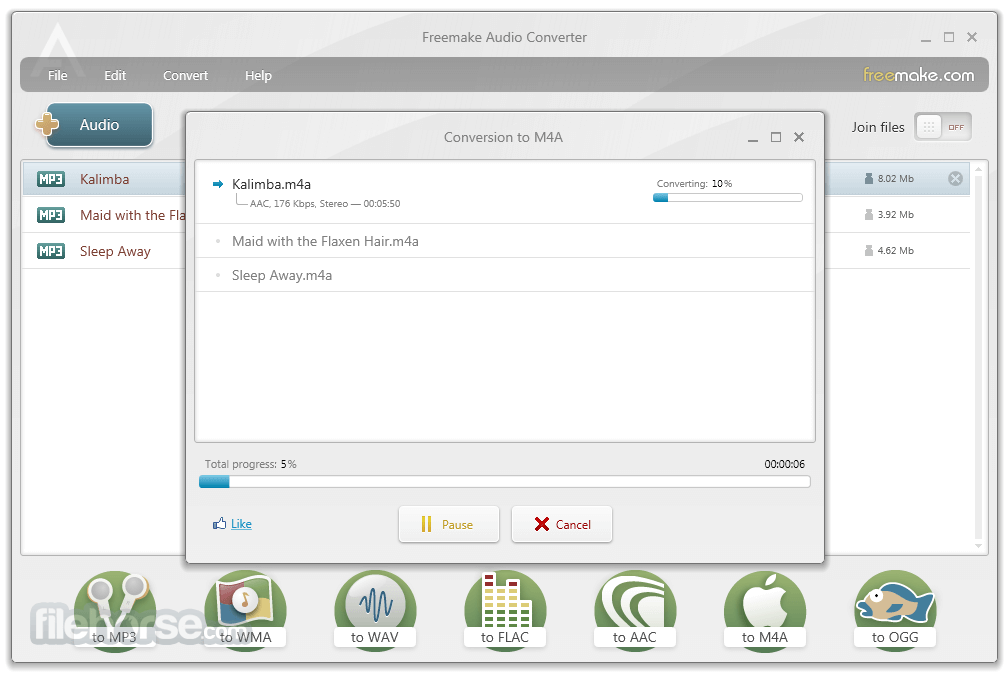 Freemake Audio Converter 畫面截圖 4