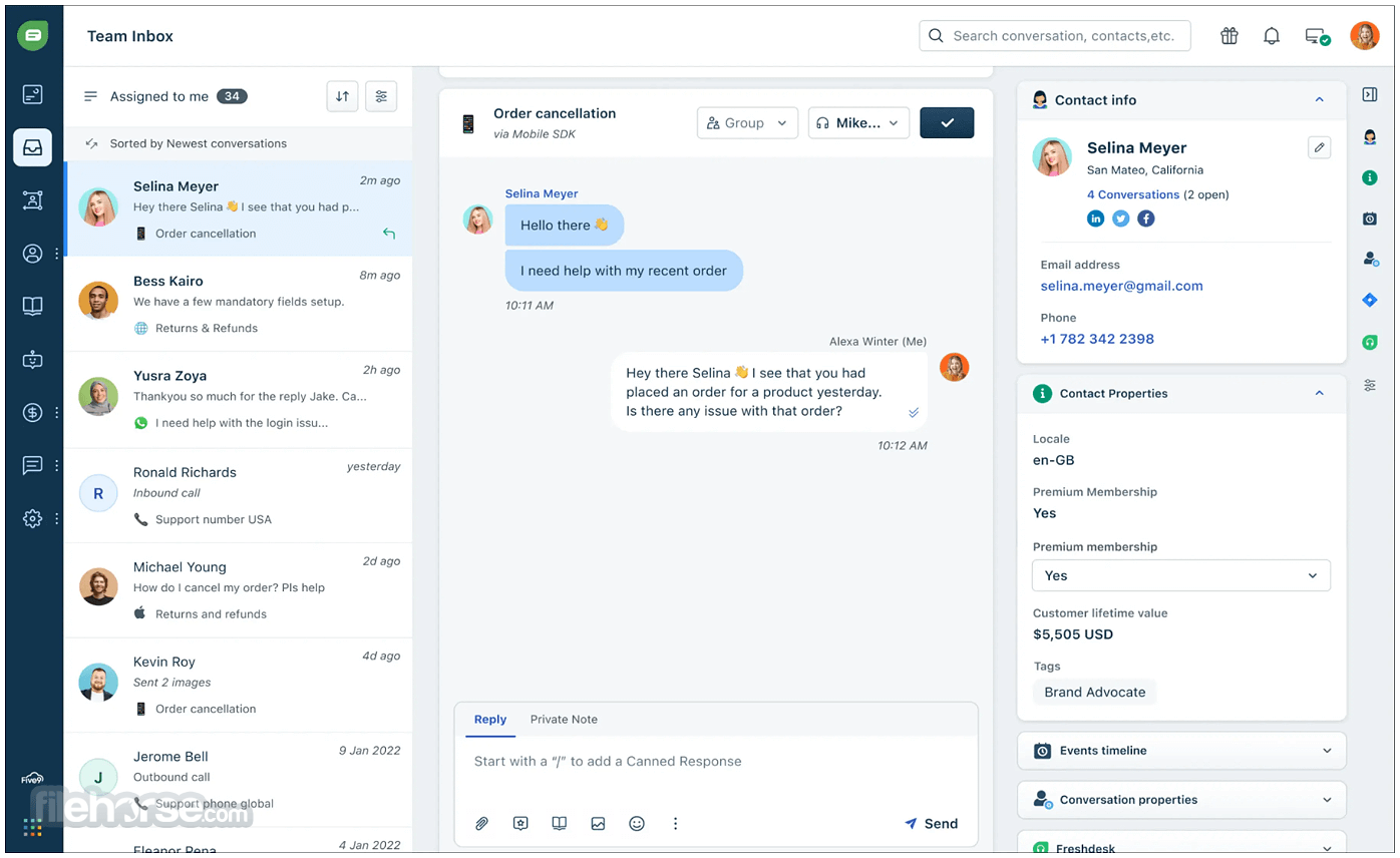 Freshchat - Live Chat & AI Bots 畫面截圖 1
