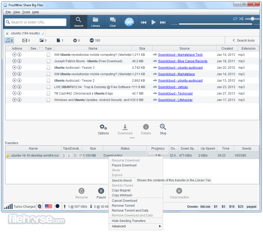 FrostWire 畫面截圖 2