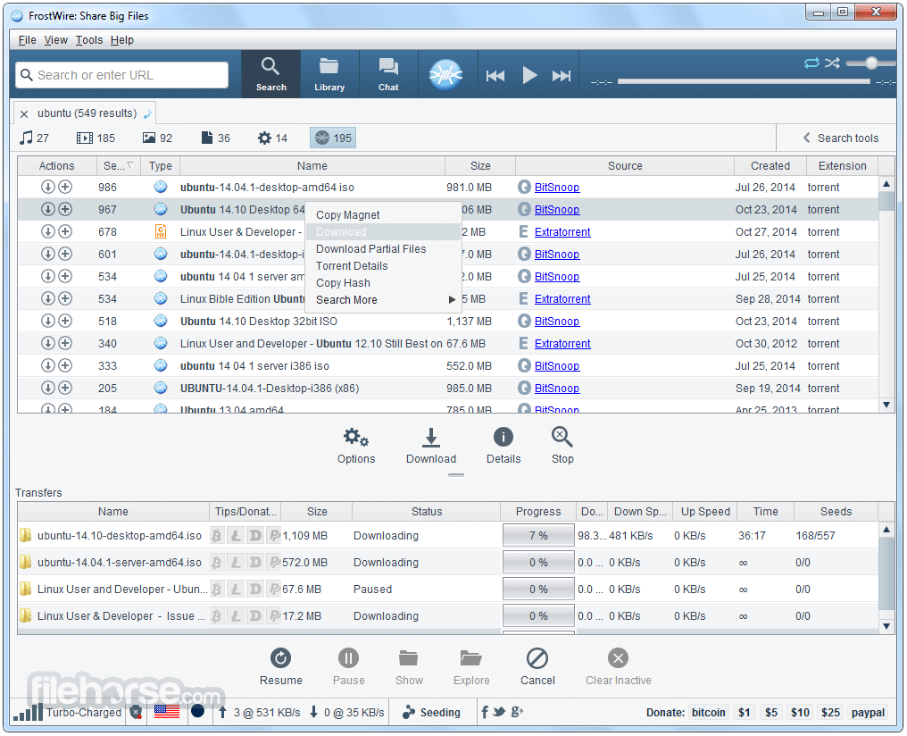 FrostWire 畫面截圖 3