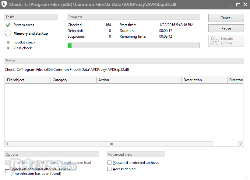 G DATA AntiVirus 畫面截圖 4