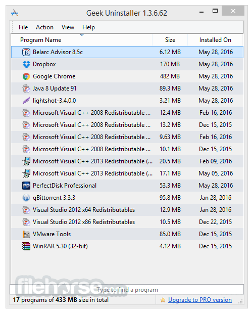 Geek Uninstaller 畫面截圖 1