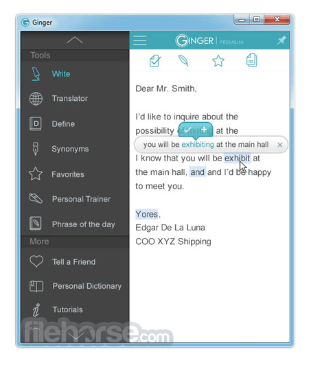 Ginger Grammar and Spell Checker 畫面截圖 1