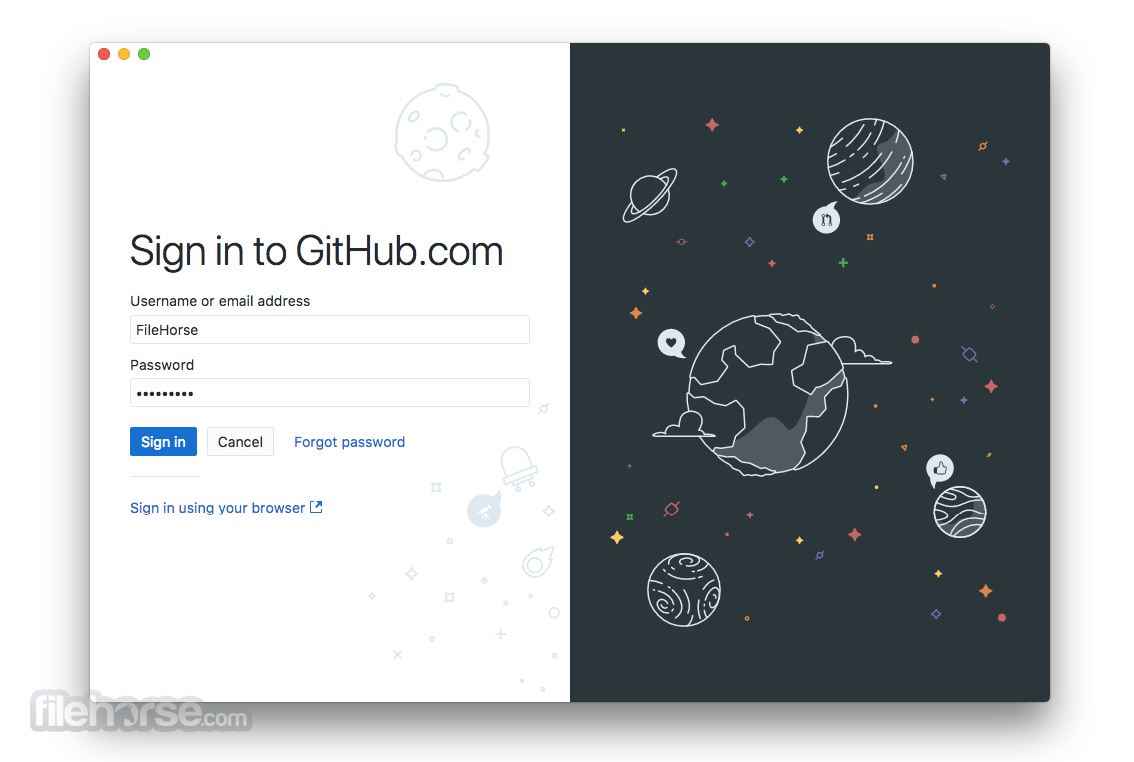 GitHub Desktop 畫面截圖 1