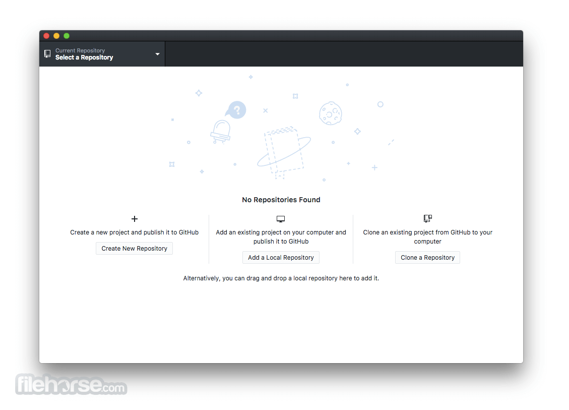GitHub Desktop 畫面截圖 2