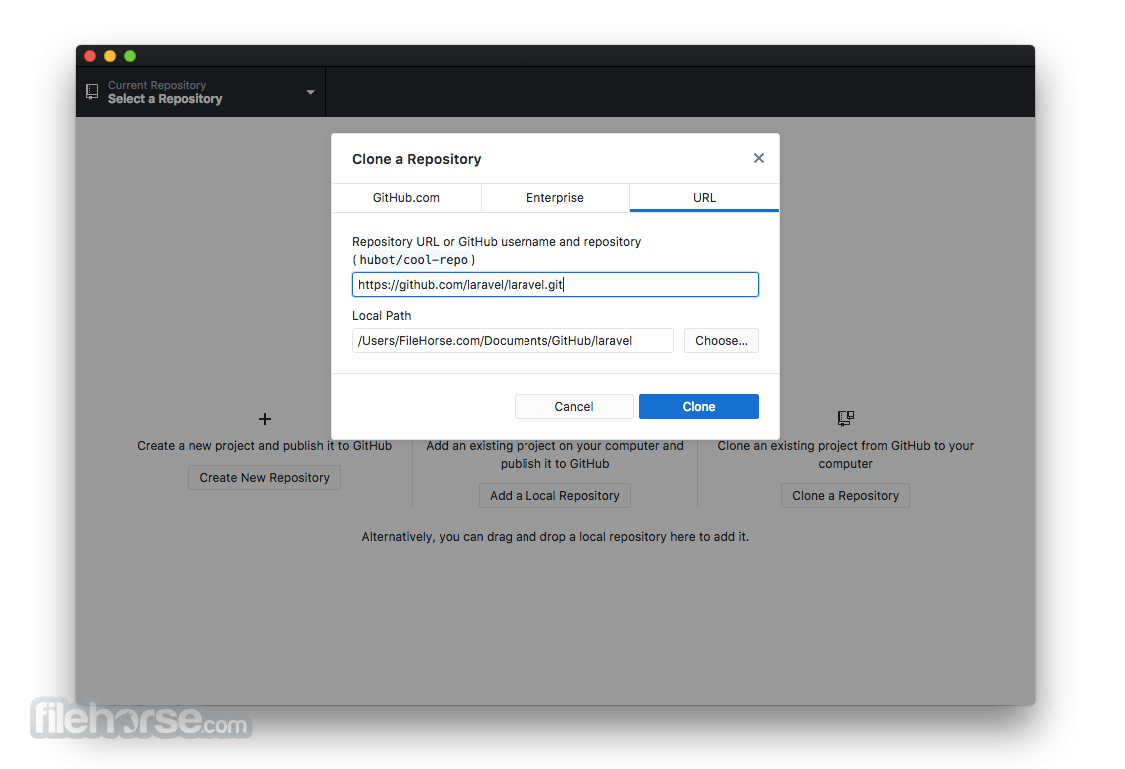 GitHub Desktop 畫面截圖 4