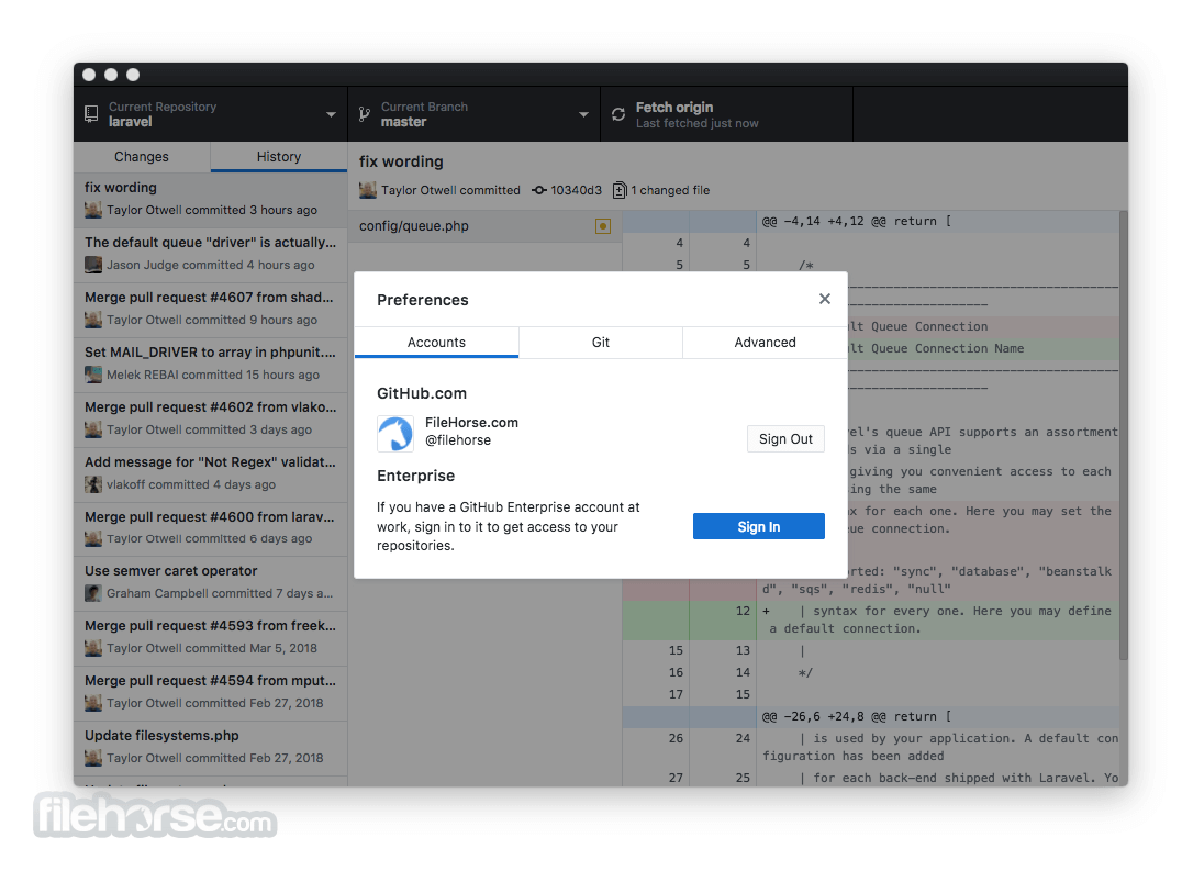GitHub Desktop 畫面截圖 5
