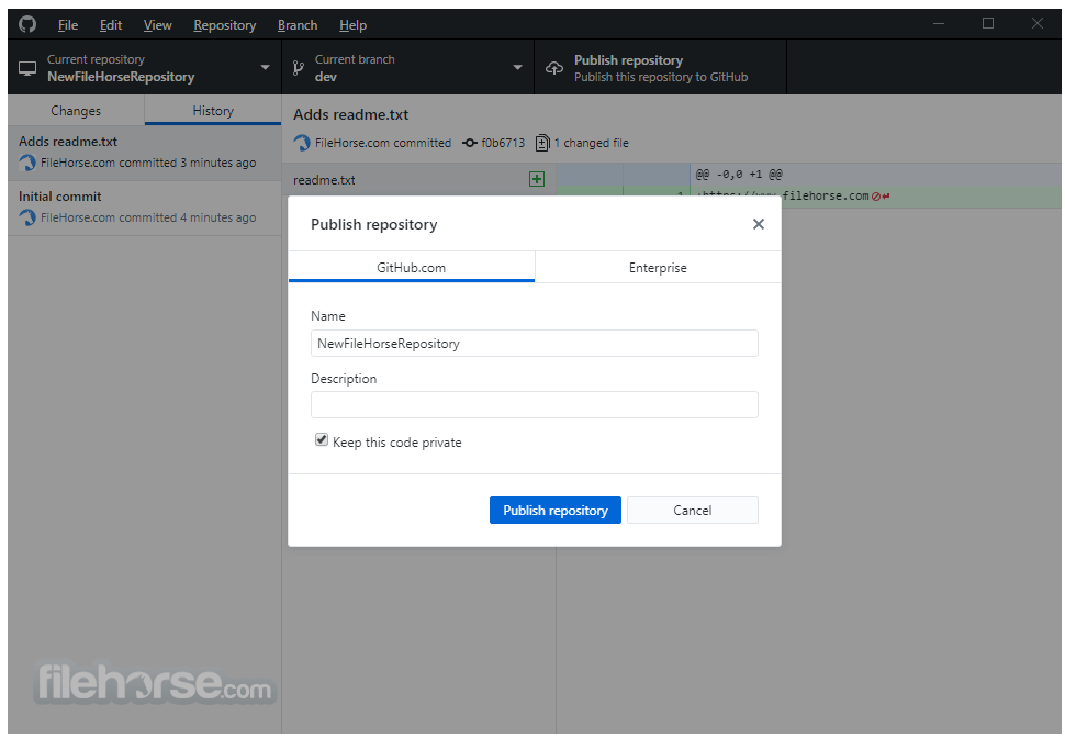 GitHub Desktop 畫面截圖 4
