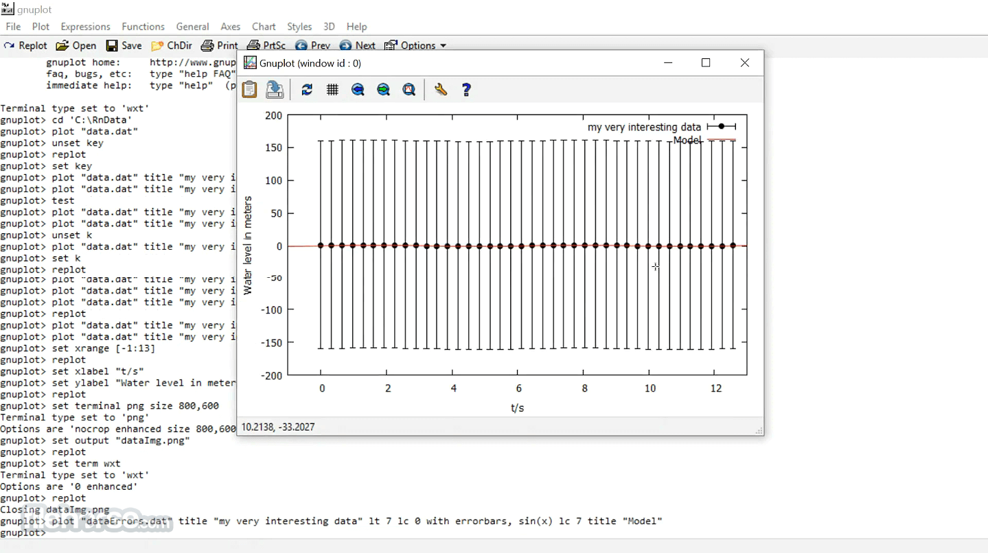 Gnuplot 畫面截圖 3