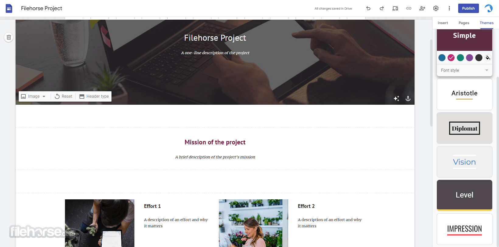 Google Sites 畫面截圖 4