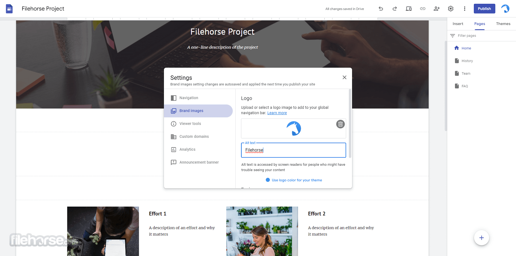 Google Sites 畫面截圖 5