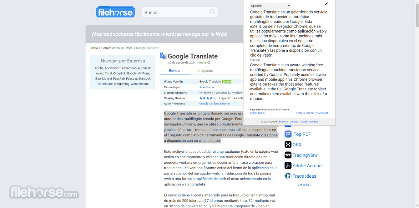 Google Translate 畫面截圖 1