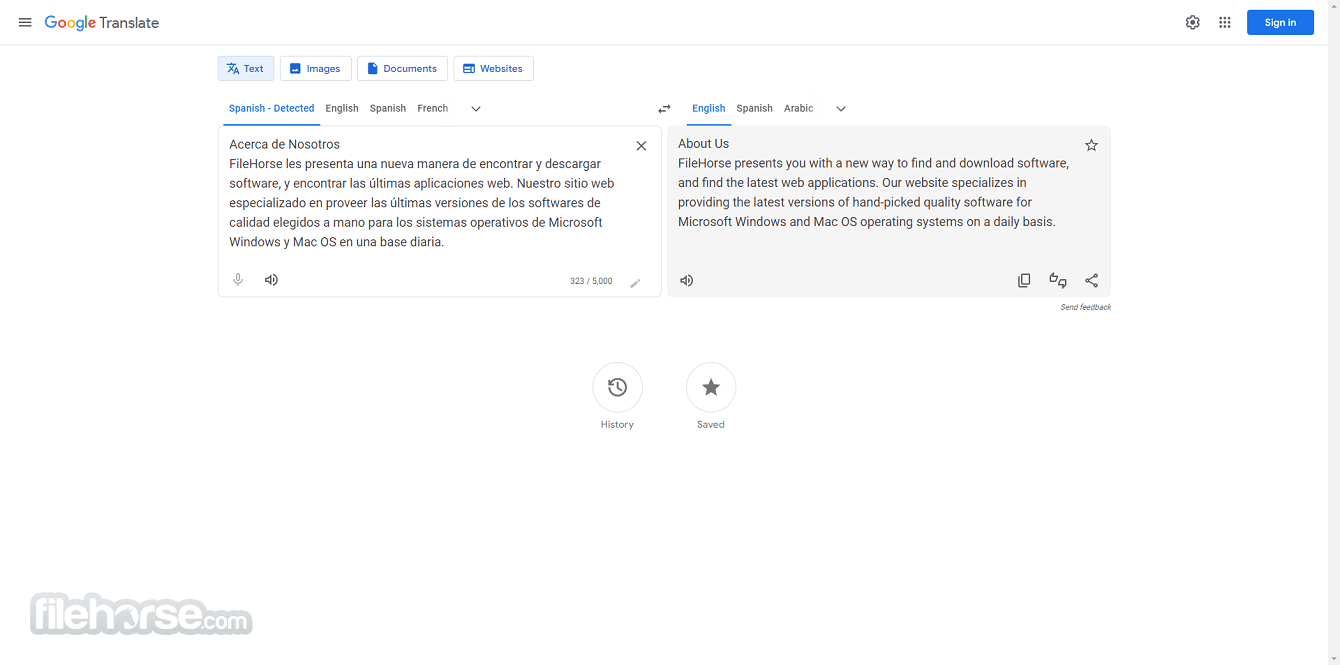 Google Translate 畫面截圖 2