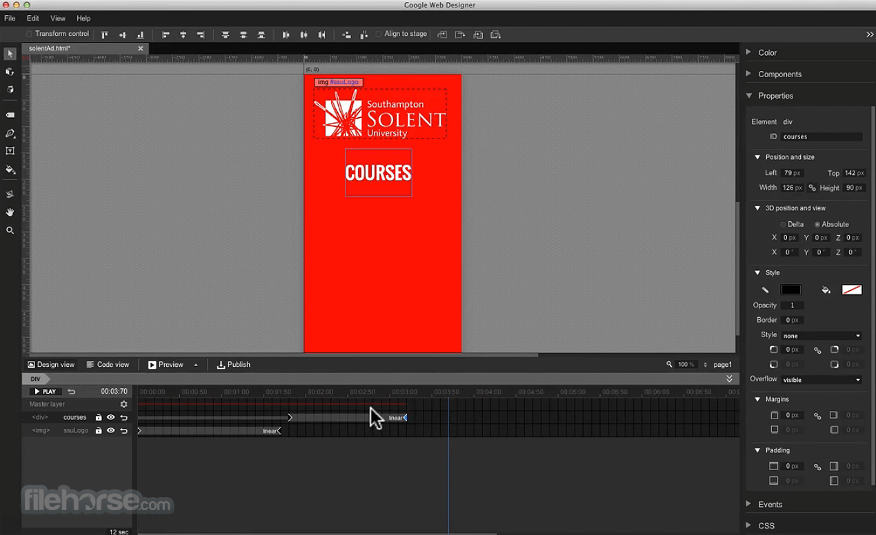 Google Web Designer 畫面截圖 1