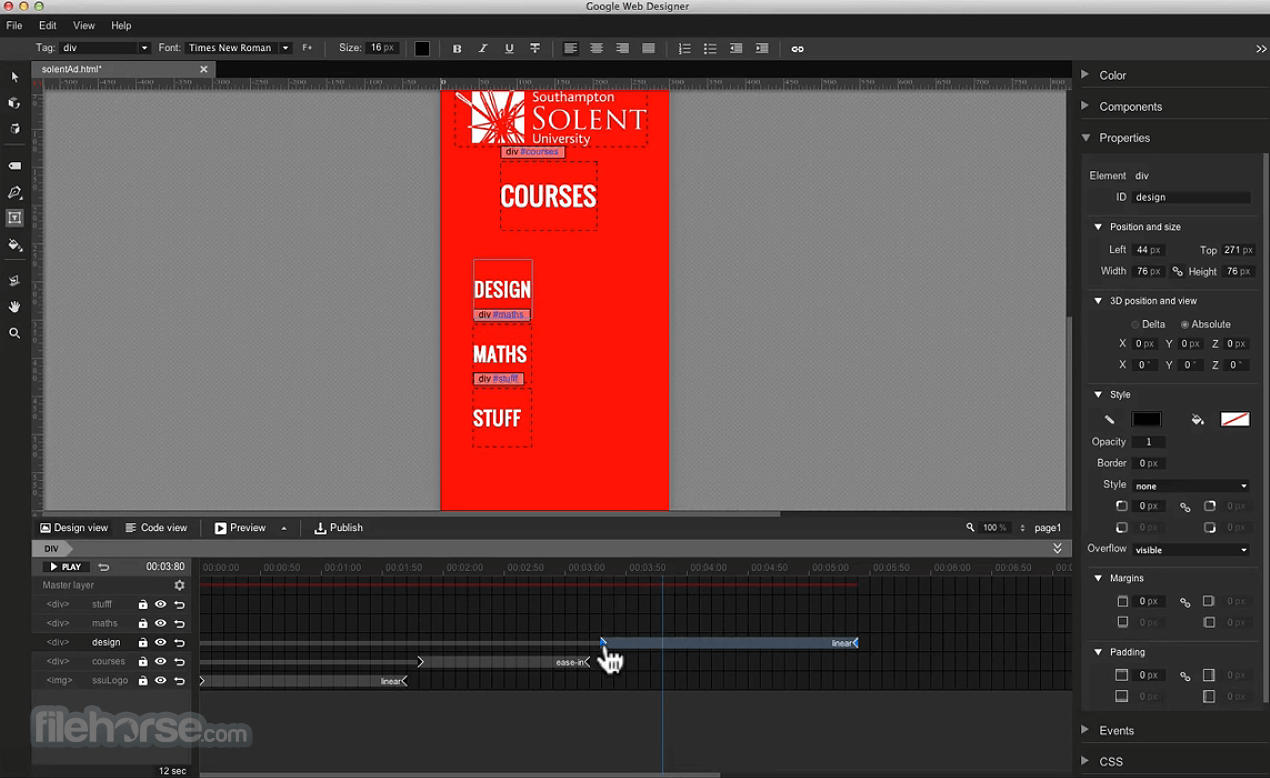 Google Web Designer 畫面截圖 2