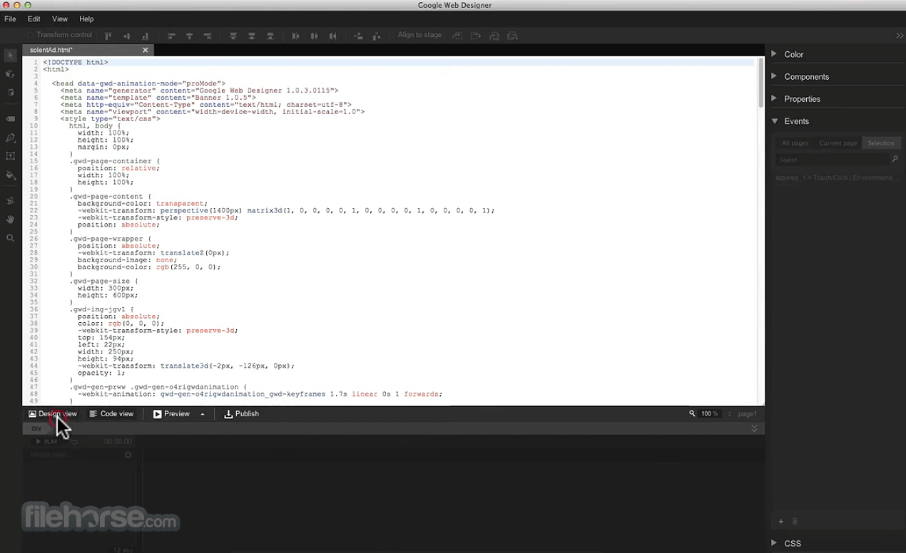 Google Web Designer 畫面截圖 4