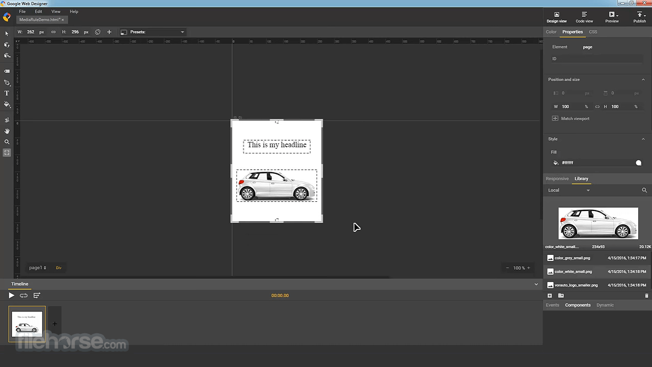 Google Web Designer 畫面截圖 1