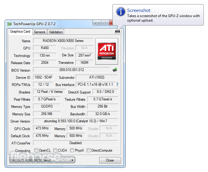 GPU-Z 畫面截圖 2