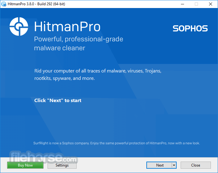 HitmanPro 3.8.50 Build 346 (64-bit) 畫面截圖 1