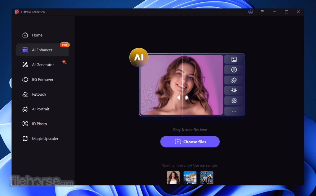 HitPaw FotorPea 畫面截圖 1