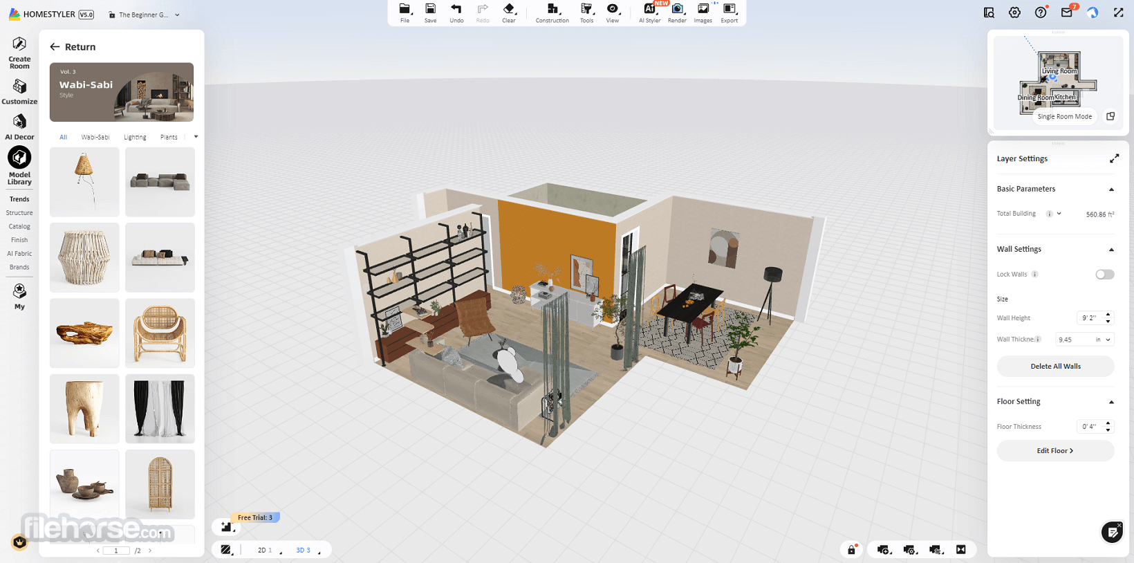Homestyler - AI Home Designer 畫面截圖 1