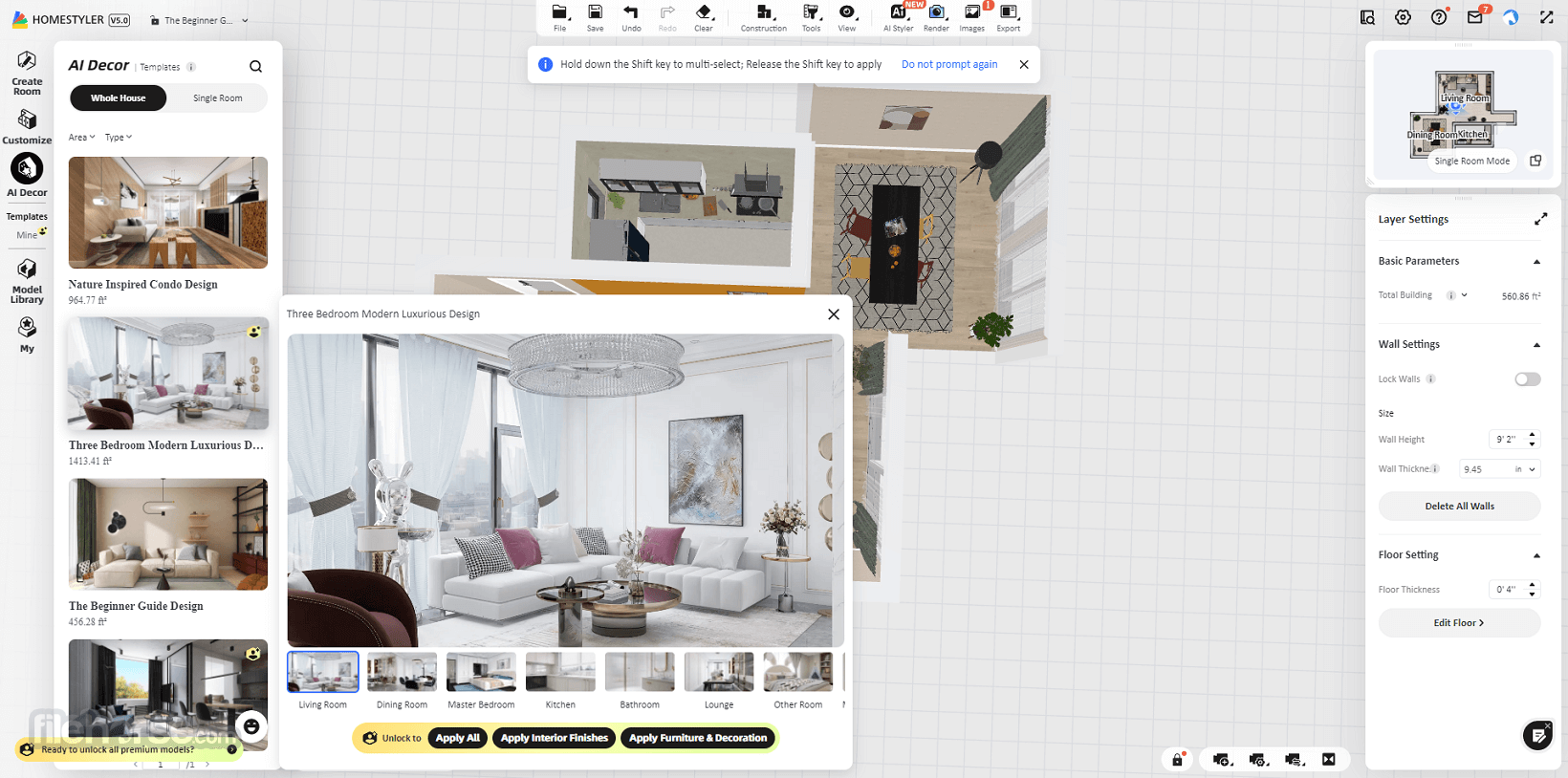 Homestyler - AI Home Designer 畫面截圖 3
