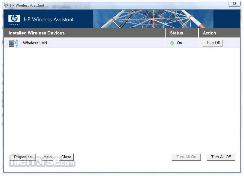 HP Wireless Assistant 畫面截圖 2