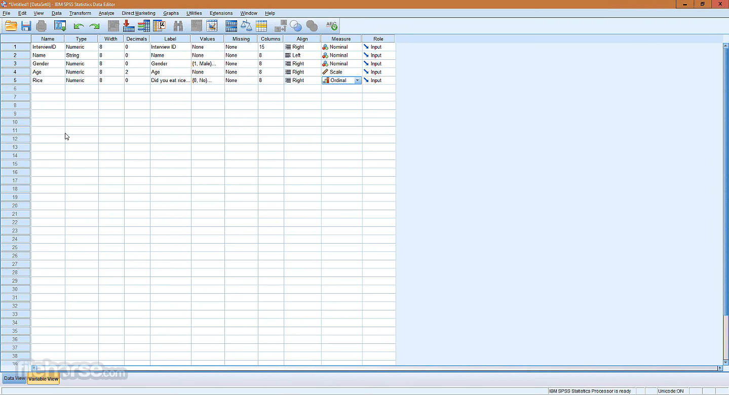IBM SPSS Statistics 畫面截圖 2