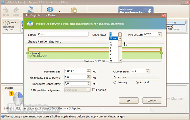 IM-Magic Partition Resizer 畫面截圖 3
