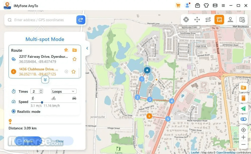 iMyFone AnyTo - Change GPS Location 畫面截圖 4