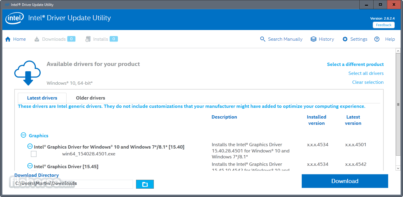 Intel Driver & Support Assistant 畫面截圖 2