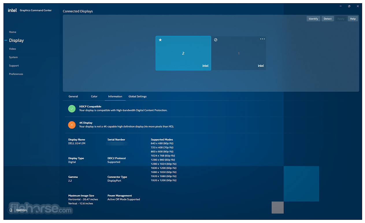 Intel Graphics Command Center 畫面截圖 1