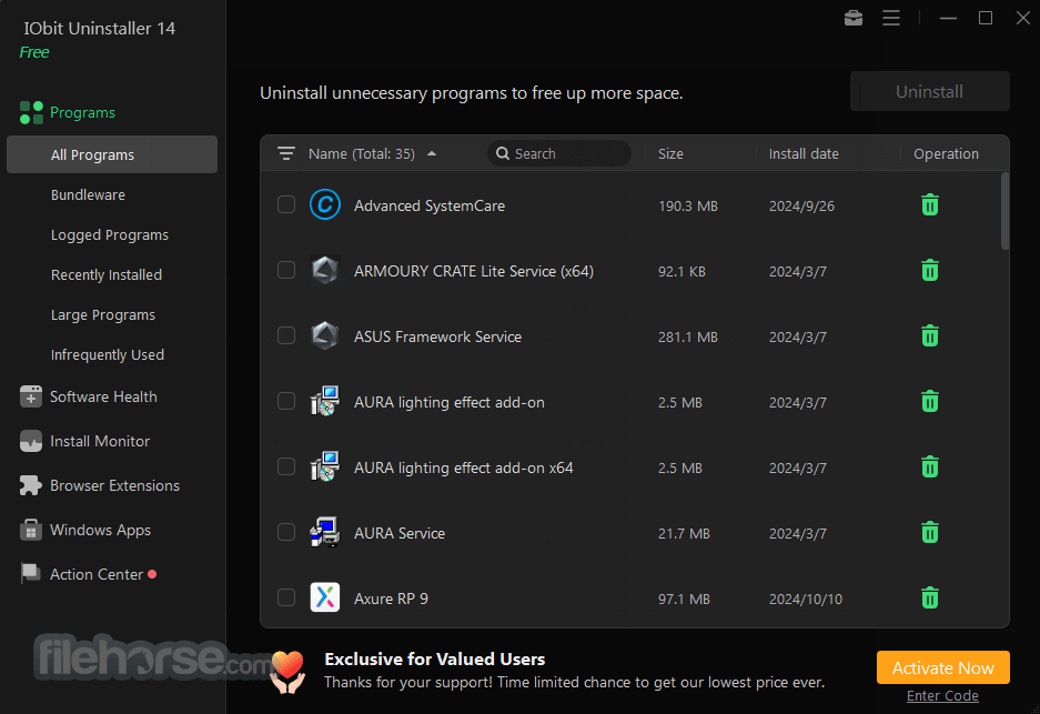 IObit Uninstaller 畫面截圖 1