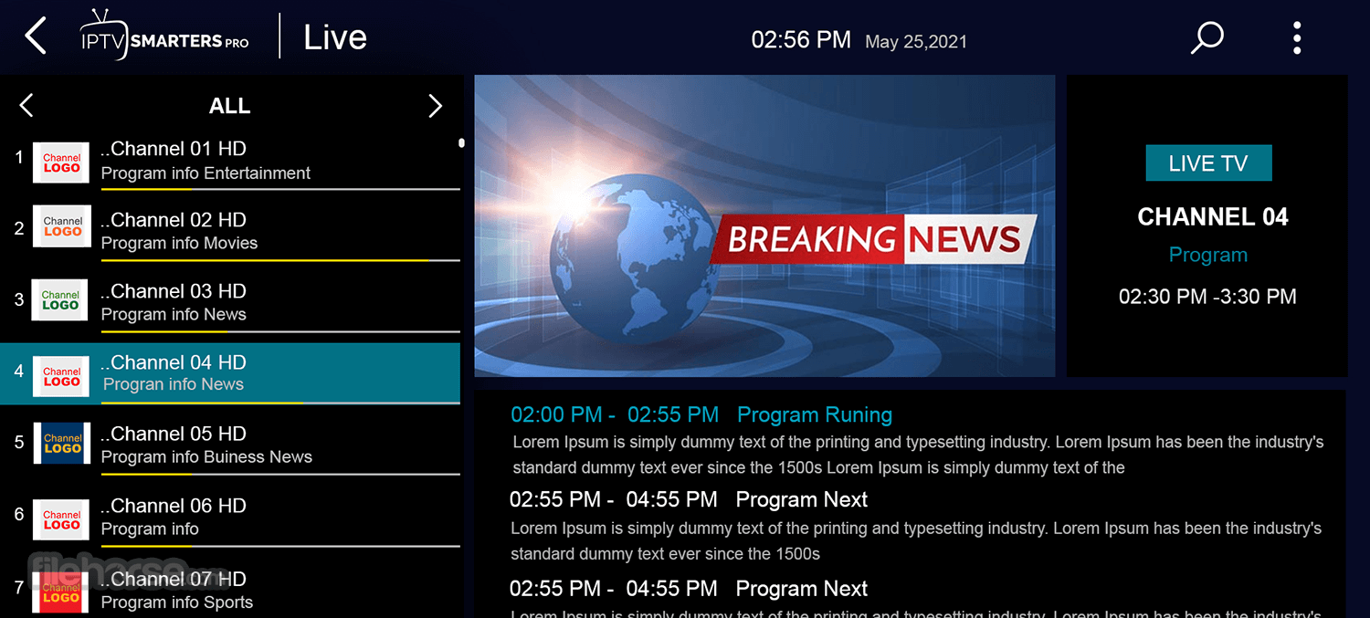 IPTV Smarters Pro 畫面截圖 5