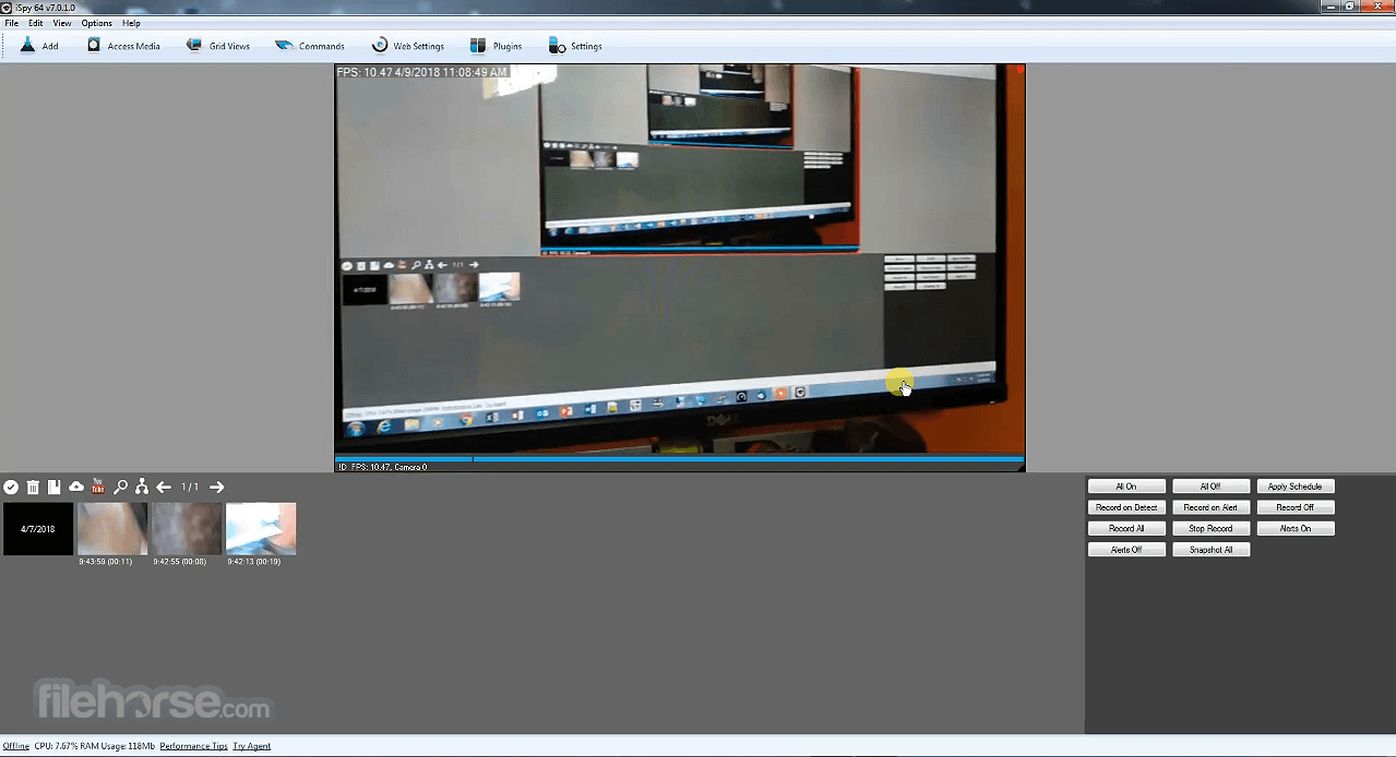 iSpy 7.2.6 (64-bit) 畫面截圖 1