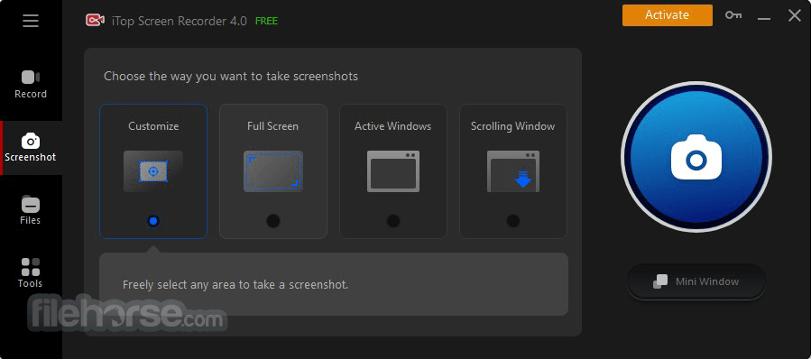 iTop Screen Recorder 畫面截圖 3