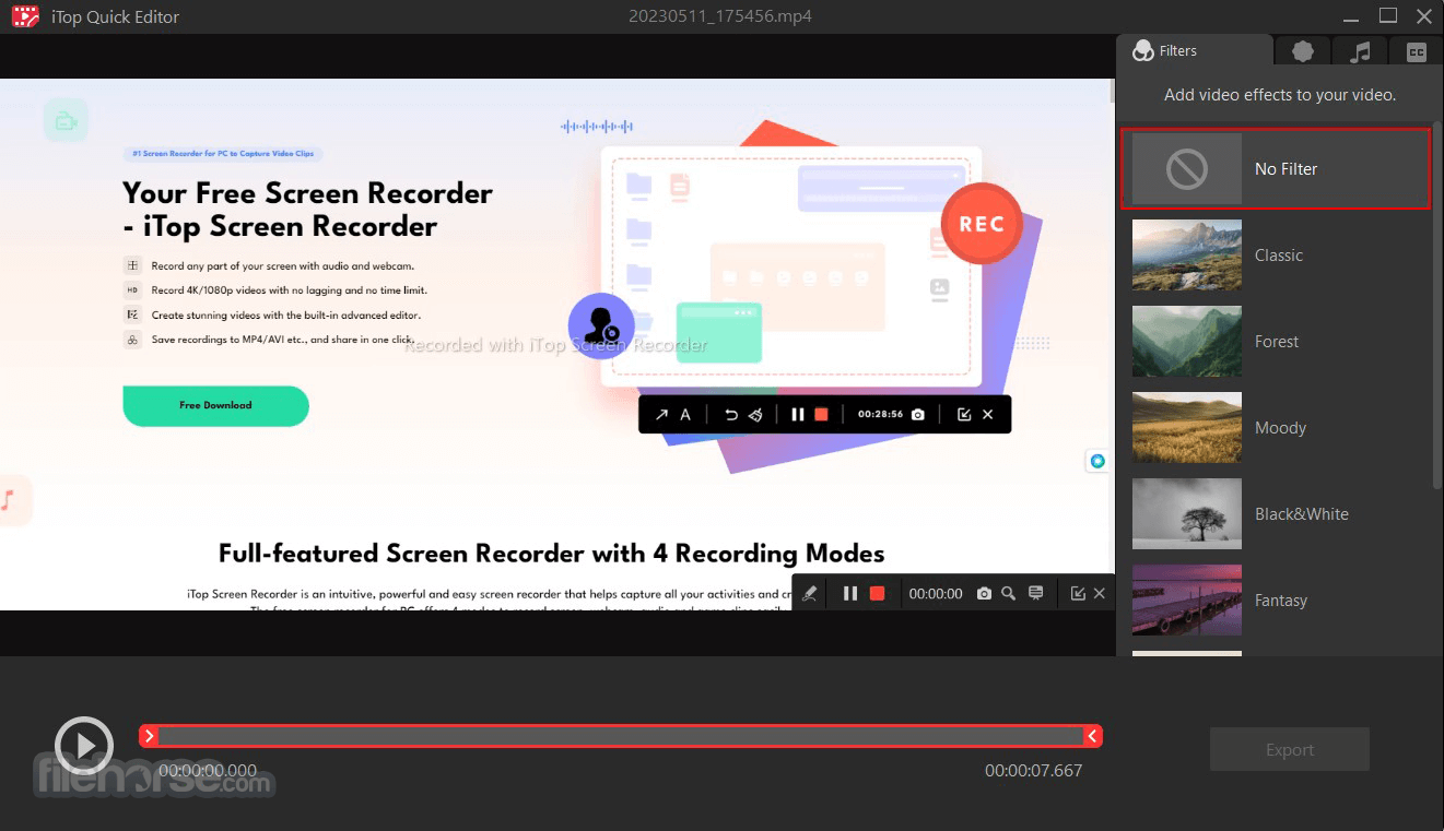 iTop Screen Recorder 畫面截圖 4