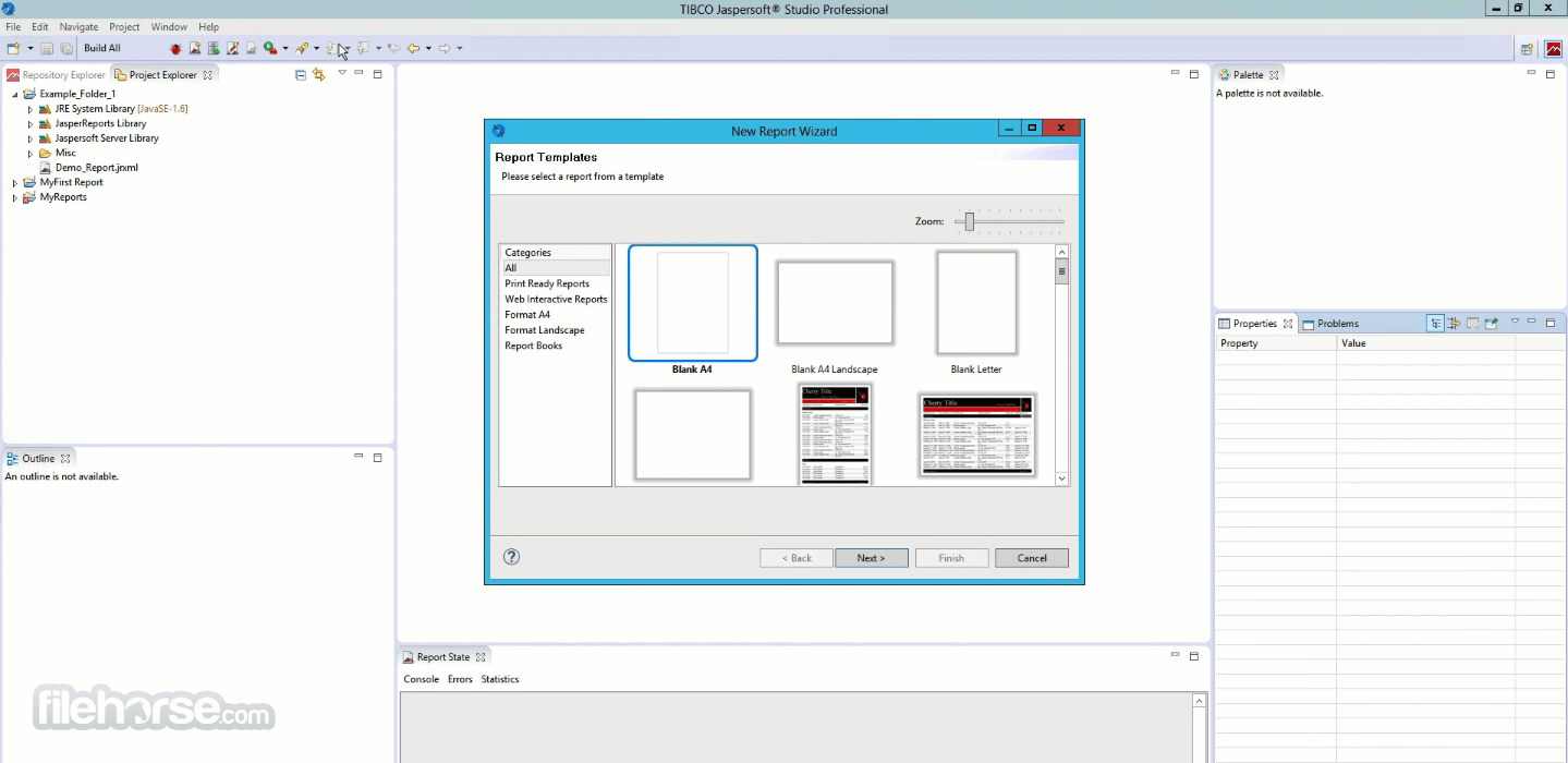 Jaspersoft Studio 畫面截圖 2